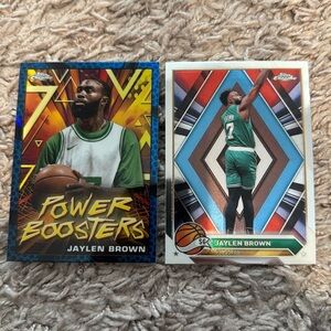 🔥 2024 Jaylen Brown Topps Chrome card lot. Cards are mint condition